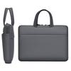 Zipper Closure Business Laptop Tote Bag Large Capacity Water Resistant Leather Carrying Pouch Versatile Shockproof