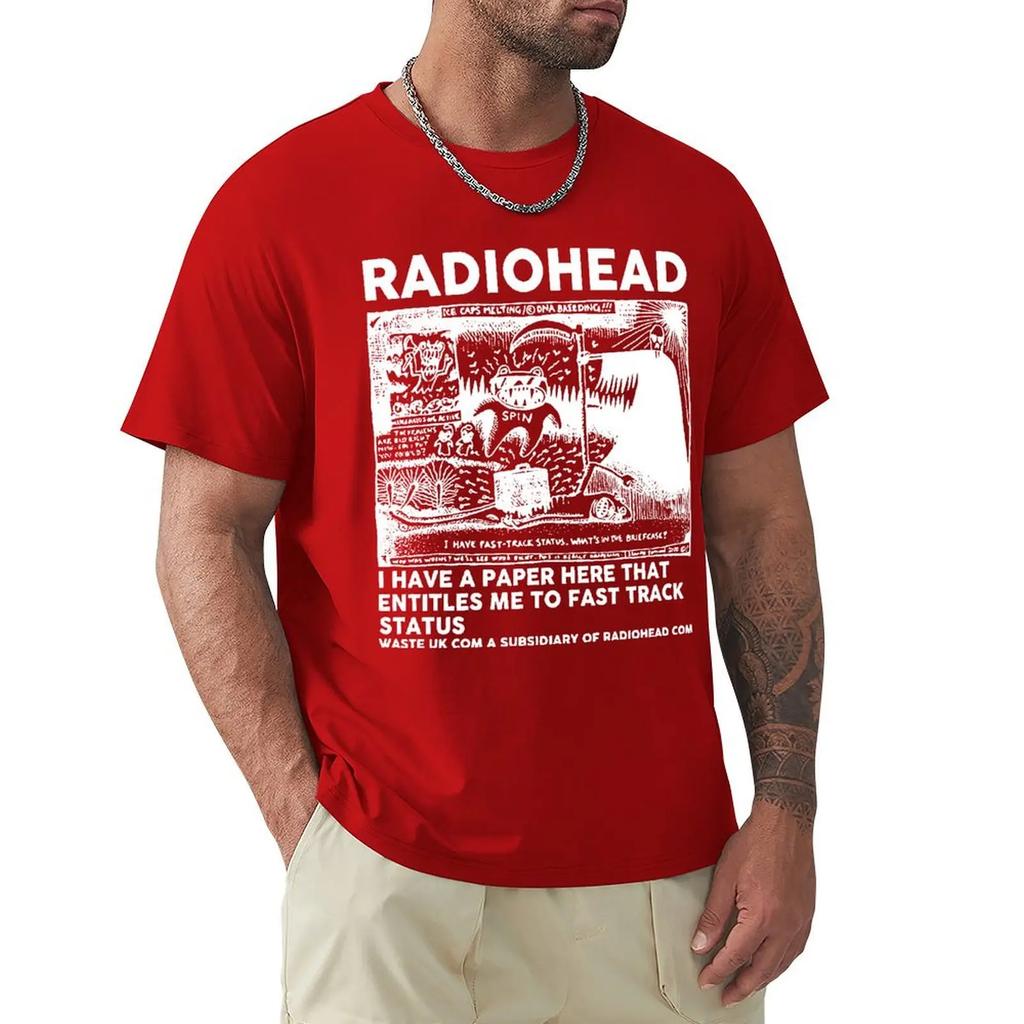 NEU Radiohead North America Tour 2024 T Shirt Men Concert Tee Tshirt Men's Basic Short Sleeve T-Shirt