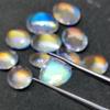 Natural Carat + Size Madagascar Moonstone Lot, Multi-Shape Rainbow Gemstones Lot.
