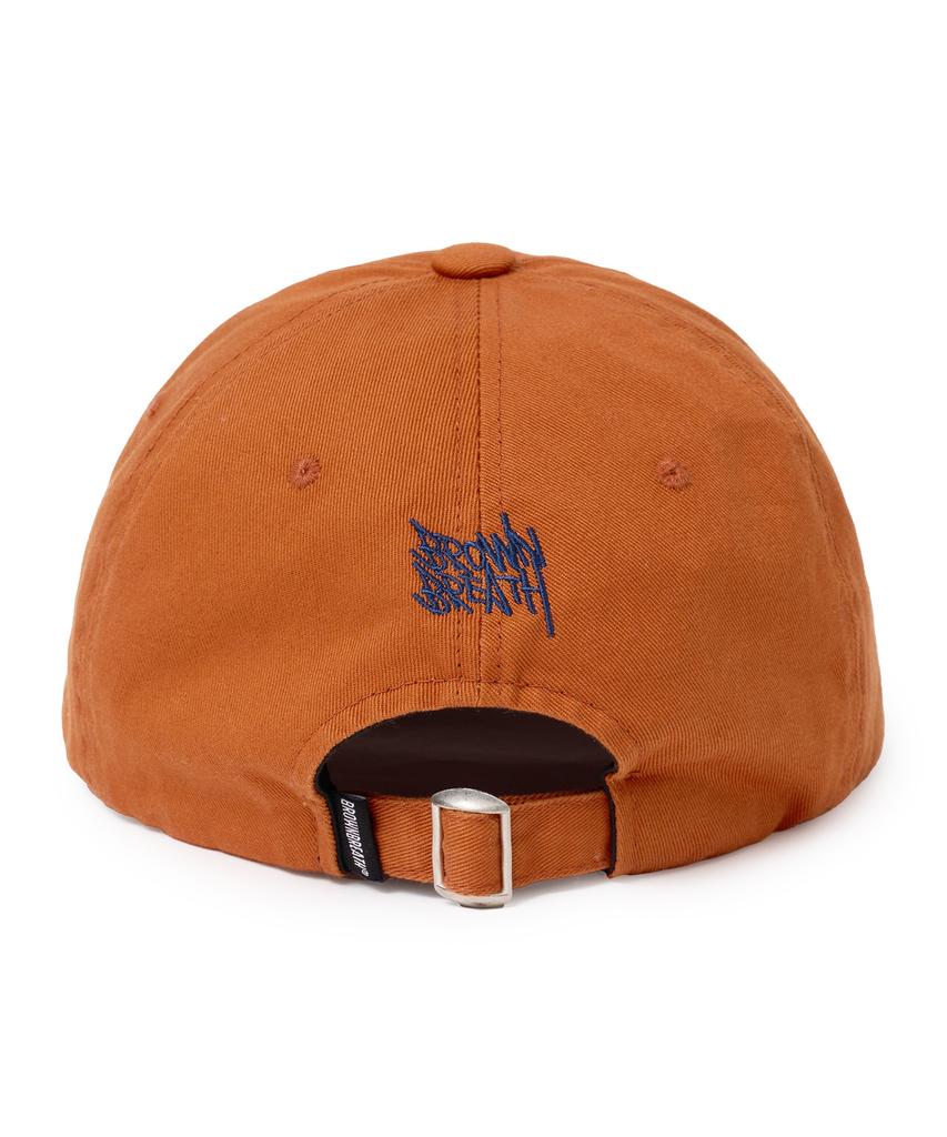 BROWNBREATH Garment Washing Round Visor Cap - Orange