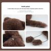 Thickened Winter Hats For Women Keep Warm Windproof Furry Trapper Hat With Cute Tail Ear Protectors Bomber Hat Winter