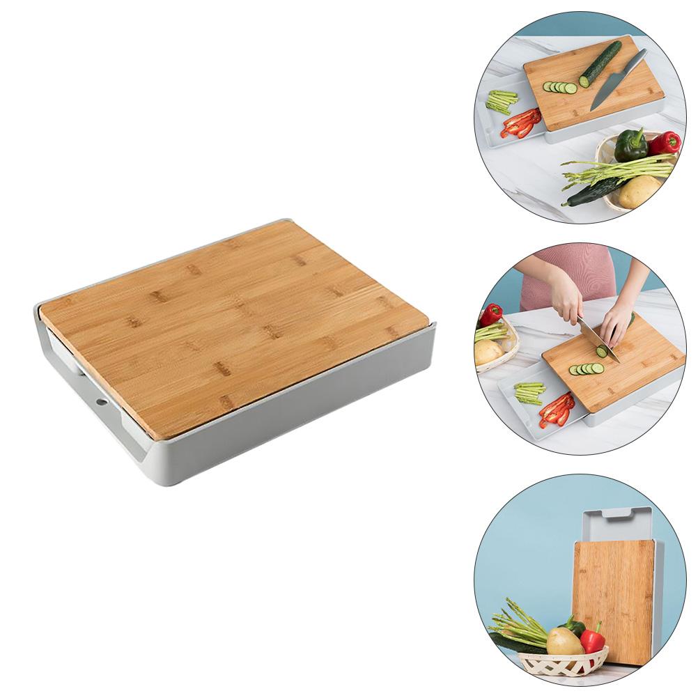 Drawer Cutting Board Bamboo Plastic Organizer Drawers Multifunction Wooden Kitchen Tool Chopping Boards