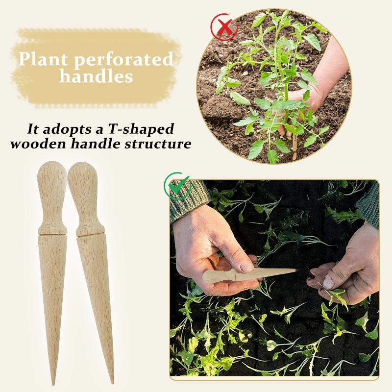 Plant Hole-punching Handle Hole-punching Seeder Seed Plant Gardening Hole-digging ToolPlanting Excavation