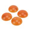 4Pcs Set 1.65in Orange Round Reflector Reflective Sticker High Visibility Warning Weatherproof for Motorcycle Car Truck