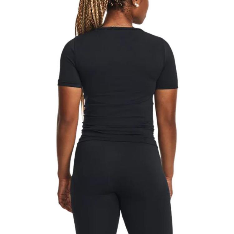 Under Armour Seamless Regular T Shirt Women's Black Unisex 1379149-001