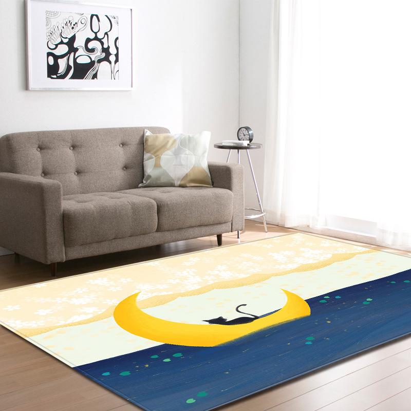 Small Fresh Painting Carpet Living Room Floor Mat
