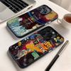 R-Radiohead Band Rainbow Phone Case For iPhone 16,15,14,13,12,11,8,7,Pro,Max,Plus,Mini,XS,SE Anti Fall Black Matte Hard