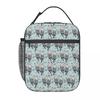 Süßer Otter im Wasser Muster Isolierte Lunchtasche für Damen Büro Kühlertasche Thermische Lebensmittelbox Tragbare Lunchboxen Behälter