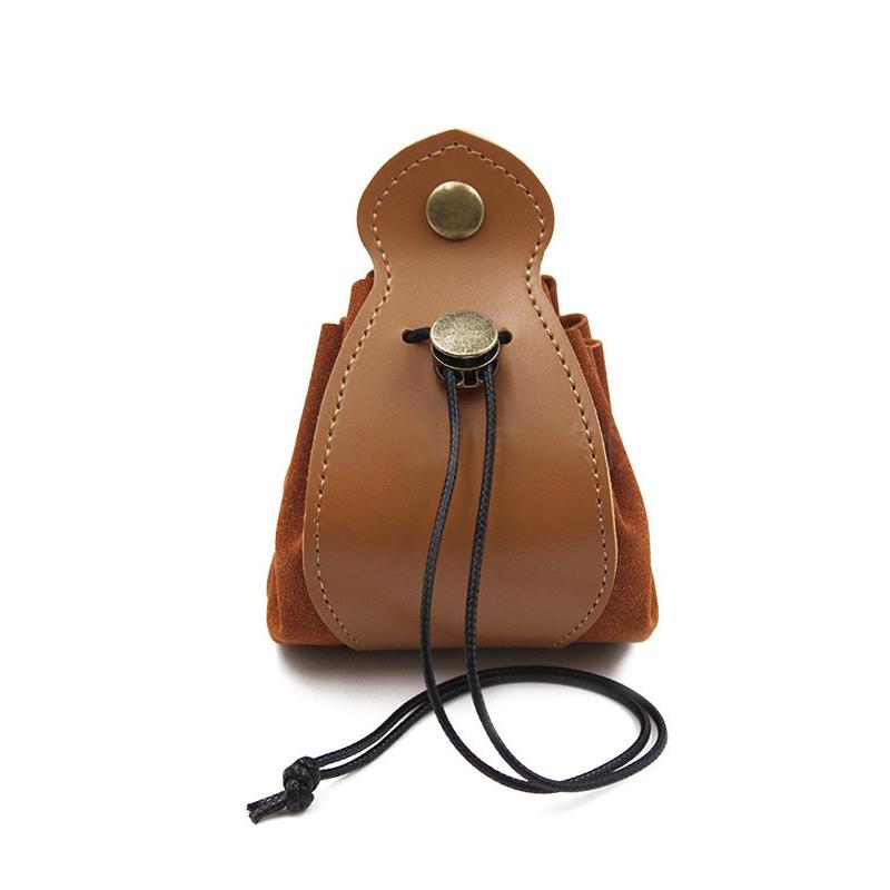 Leather Dice Bag Tray Design Viking Style Vintage Medieval Drawstring Pouch For D&D Role Playing RPG Game Gift Coin Purse