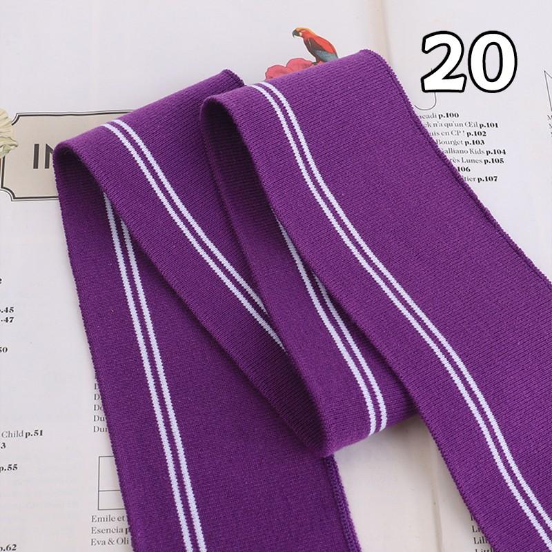 90x6cm Elastic Knitted Fabric DIY Rib Neckline Cuff Hem Knitted Fabric Sewing Baseball Uniform Jacket Clothing Supplies