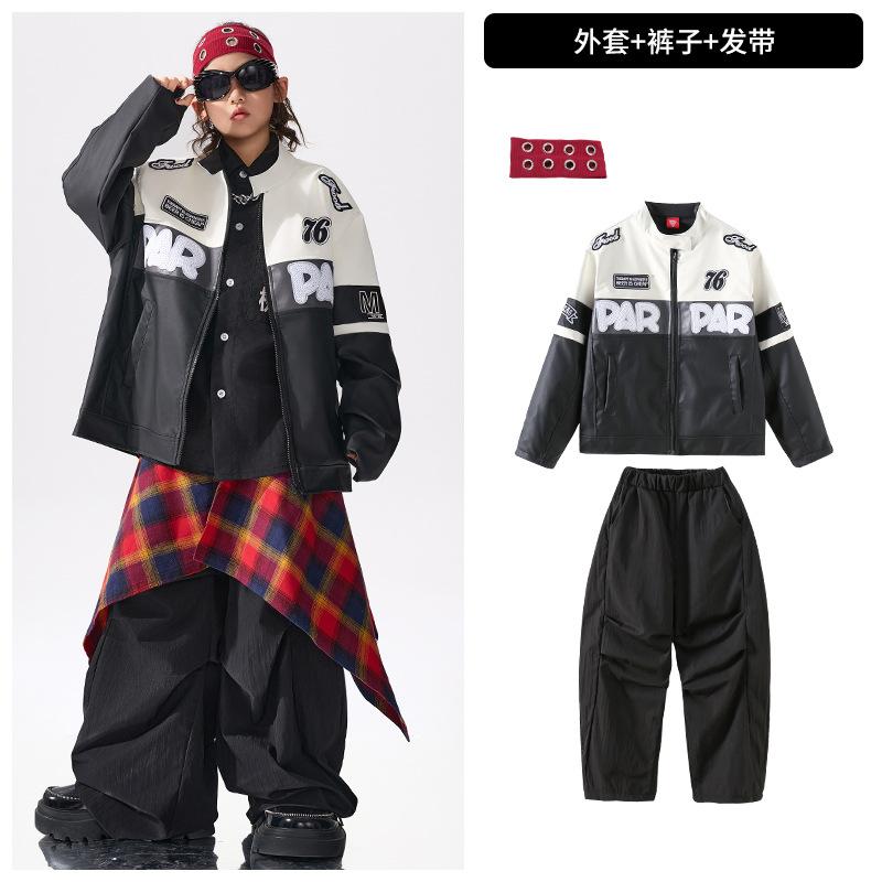 Kinder Street Dance Trendige Kleidung Jungen Hip-Hop Stil Hiphop Performance Kleidung Mädchen Fried Street Cooles Hübsches Anzug Kinder Schlagzeug