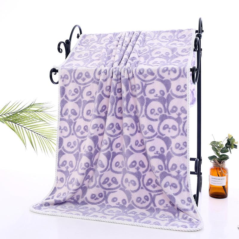 Nová žakárová osuška z korálového fleecu Měkká Absorpční Třída A Čistá bavlna Domácí osuška Zesílená Obalová osuška