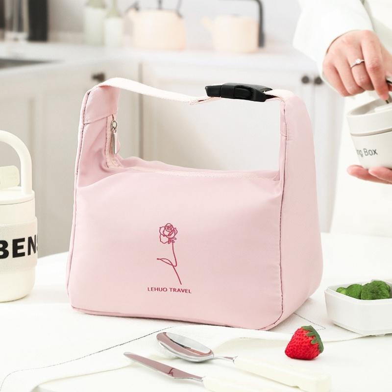 1 Stück Lunchpaket Isoliert Bento-Tasche Aluminiumfolie Lunchbox Kühlbeutel Tragbar Abendessen Picknick Lebensmittelaufbewahrung Handtasche Lunchtaschen