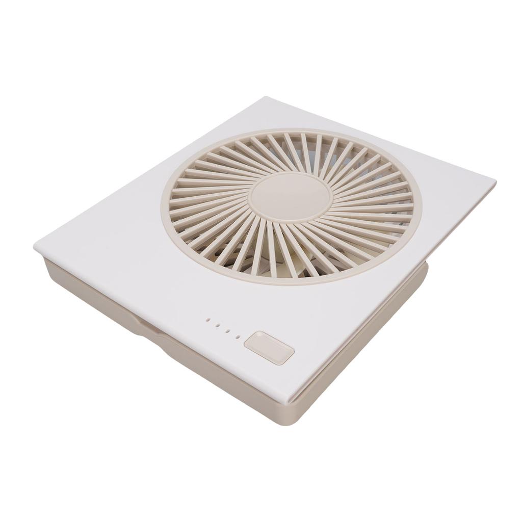 Desk Fan 4 Speeds 180 Degree Tilt Folding Quiet Strong Wind Battery Operated Desktop Fan for Bedroom Camping