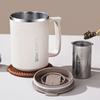 Stainless Steel Insulated Coffee Cup 500ml Thermos Cup Durable Milk Coffee Mug  Student