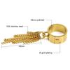 Anelli Charm Catena Cubana Striscia Carini per Donne Anelli Gioielli Amicizia Personalità Personalizzati Punk Knuckle Anelli Midi Festa Nuziale