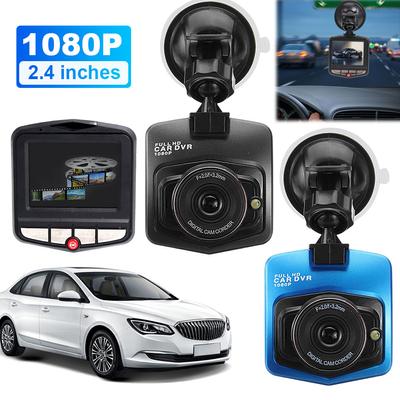 Car DVR Suction Cup HD 1080P Driver Recorder Night Vision Car Camcorder 2.4 Inch LCD Screen Motion Detection Circle Recording