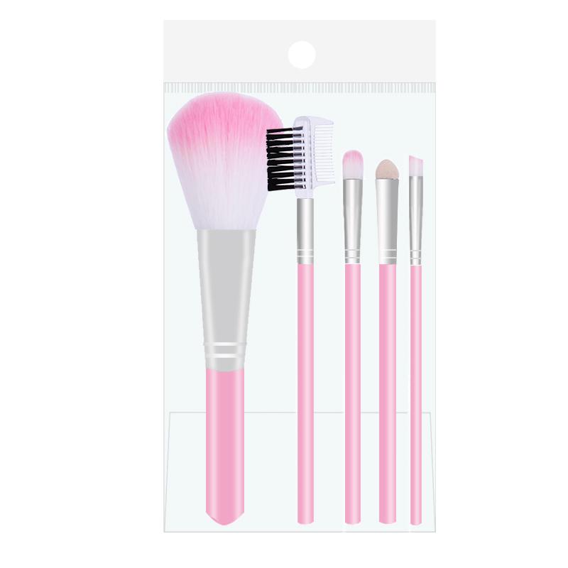 

LAMUSELAND Кисти для макияжа Face Pink Brush (5 шт./компл.) #1406-OPP-P