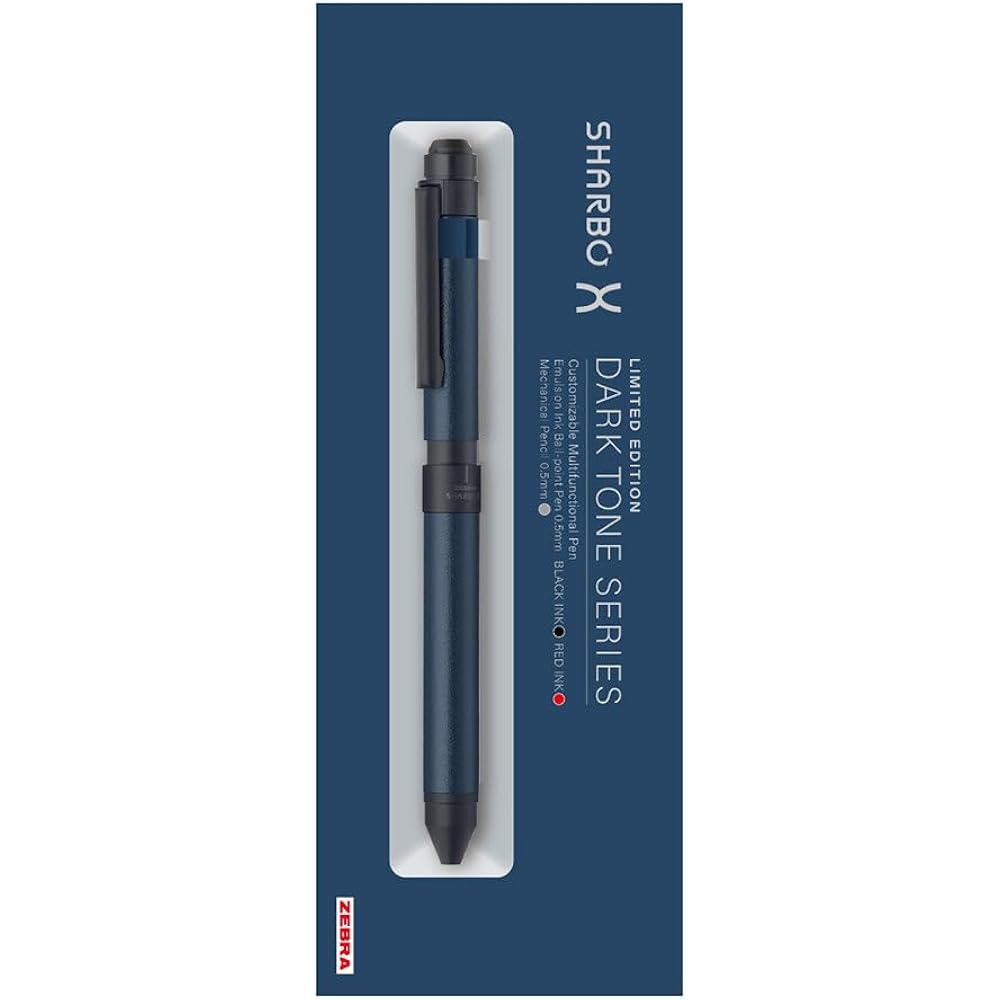 Zebra SB14-DA-DB Multi-function Pen Sharbo X ST3 Limited Dark Tone Series Dark Blue