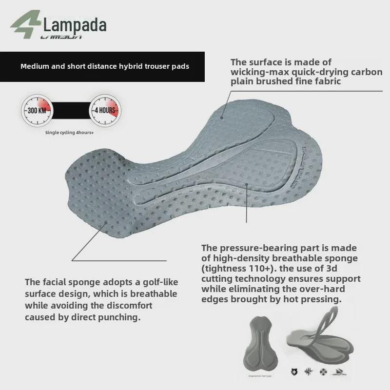 Lampada Men's Fleece-Lined Cycling Trousers for Autumn/Winter