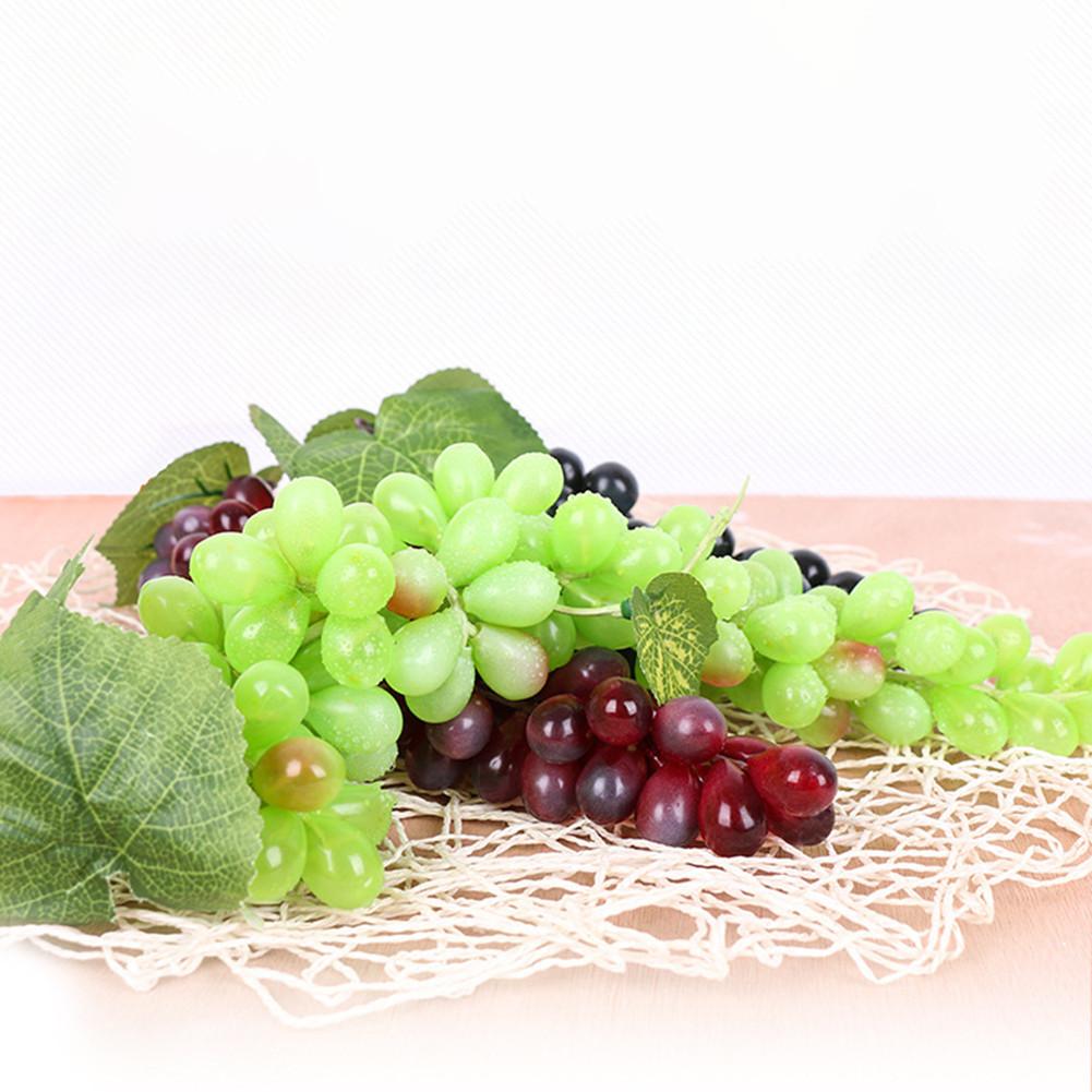 Lifelike Artificial Grape Fruit Leaves Plant for Home Showcase Display