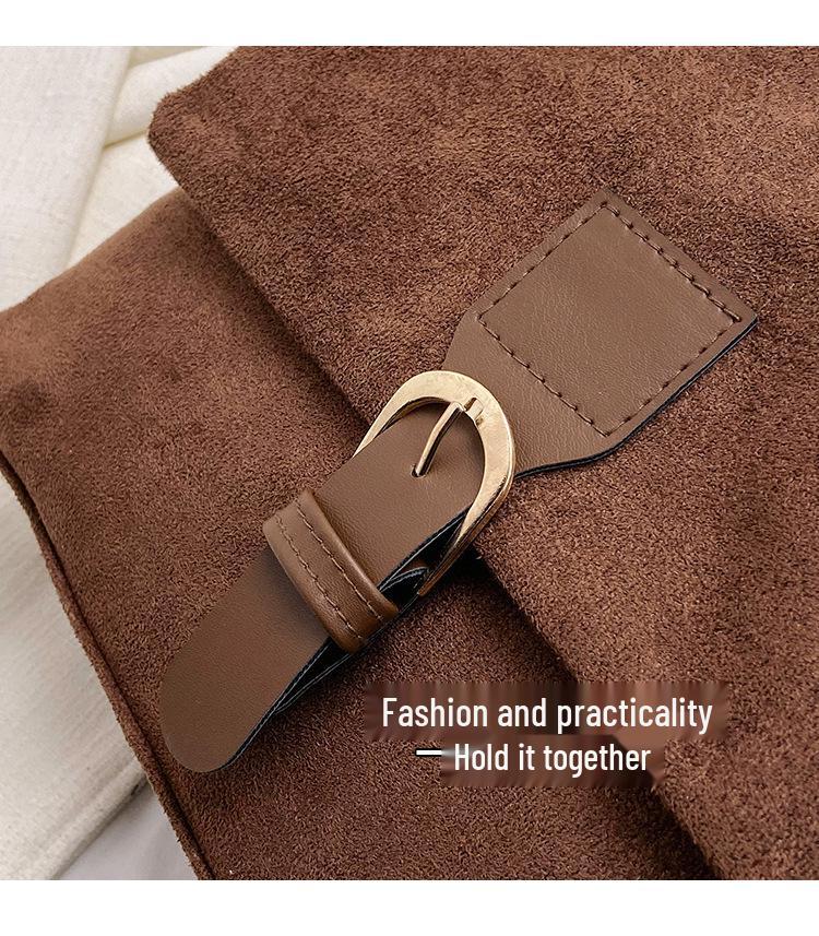 Winter Retro Mattierte Damenhandtasche: 2025 Vielseitige High-End-Mode Nische Schulter Umhänge Pendeltasche