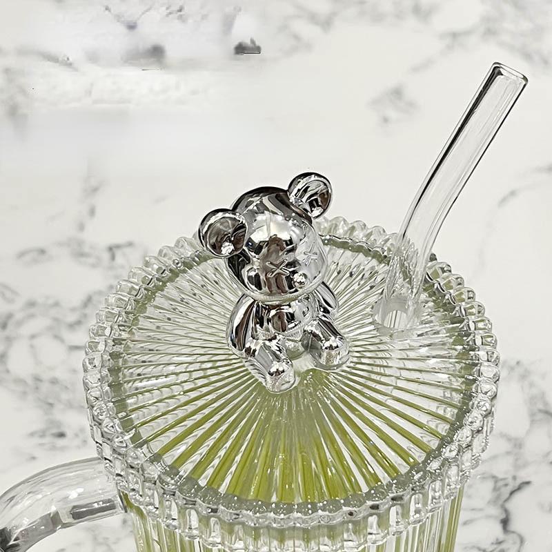 Склянка-ведмедик, чашка-поїльник з кришкою, побутова склянка для пиття