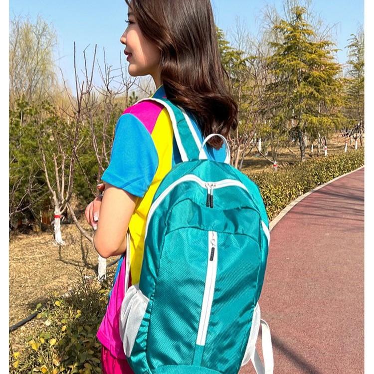 Schoolbag Outdoor Sports Fitness Foldable Travel Bag Storage Backpack Lightweight Thin Mountaineering Skin Bag