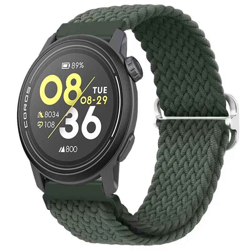 20/22mm Gevlochten Nylon Bandje Voor COROS APEX 4/PACE Pro/4 3 2 Verstelbare Armband Voor CMF Watch 3/2/1 Pro Suunto Race 2/S/Run Band