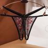 Thin Belt Lace Flower Panties Transaprent Traceless Briefs Fashion Women Mesh Thong  Underwear