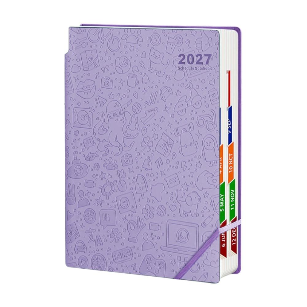 Funny Cartoon 2027 Schedule Book A5 Time Management Planner Agenda Planner Notebook  School