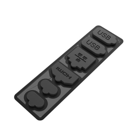 Silicone Dust Cover for Nintendo Switch 2 USB A/C LAN Port Dust Protector 6-In-1