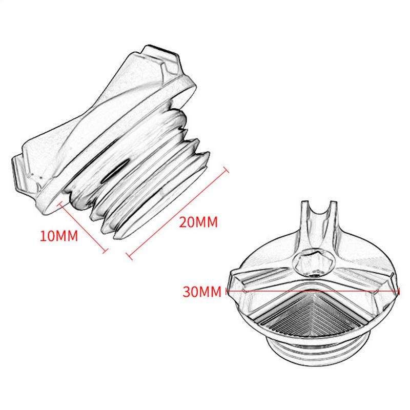 Motorcycle 3cm Diameter Engine Oil Filler Cup Plug Cover cap Screw For Motorcycle CB300R/400/500X/650F/650R/1000R