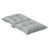 Low back Chair Cushions 4 pcs Light Grey Melange 100 x 50 x 7 cm Fabric