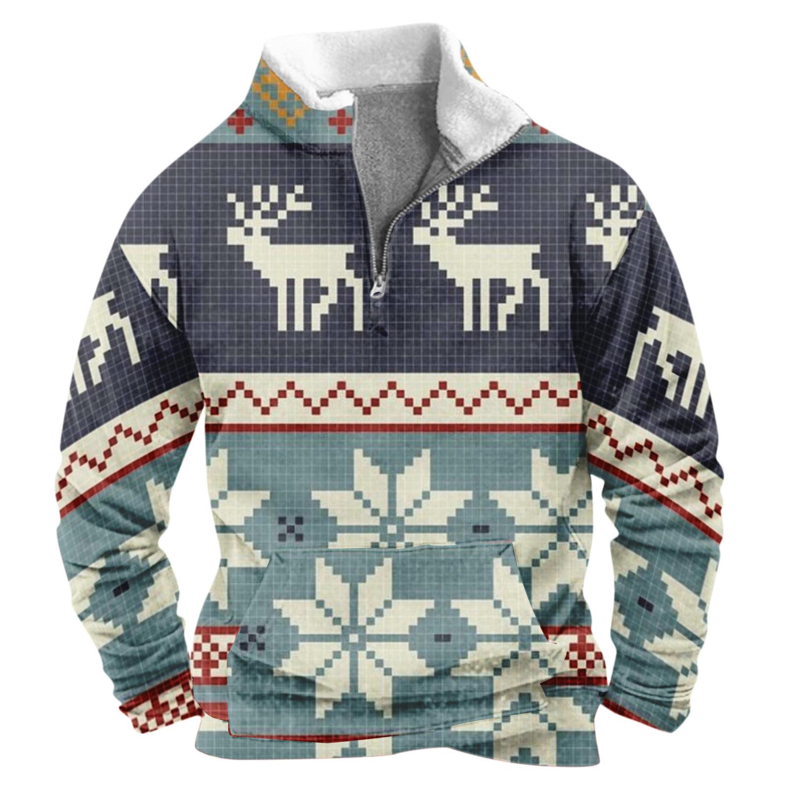 

Мужская свободная повседневная модная толстовка без капюшона с воротником-стойкой и полумолнией XXXXL хаки