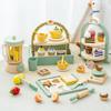 Kids' Wooden Coffee Maker & Mixer: Pretend Kitchen Playset for Early Learning & Role-Playing