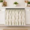 Rustic Oven Curtain with Ties Decorative Farmhouse Cover