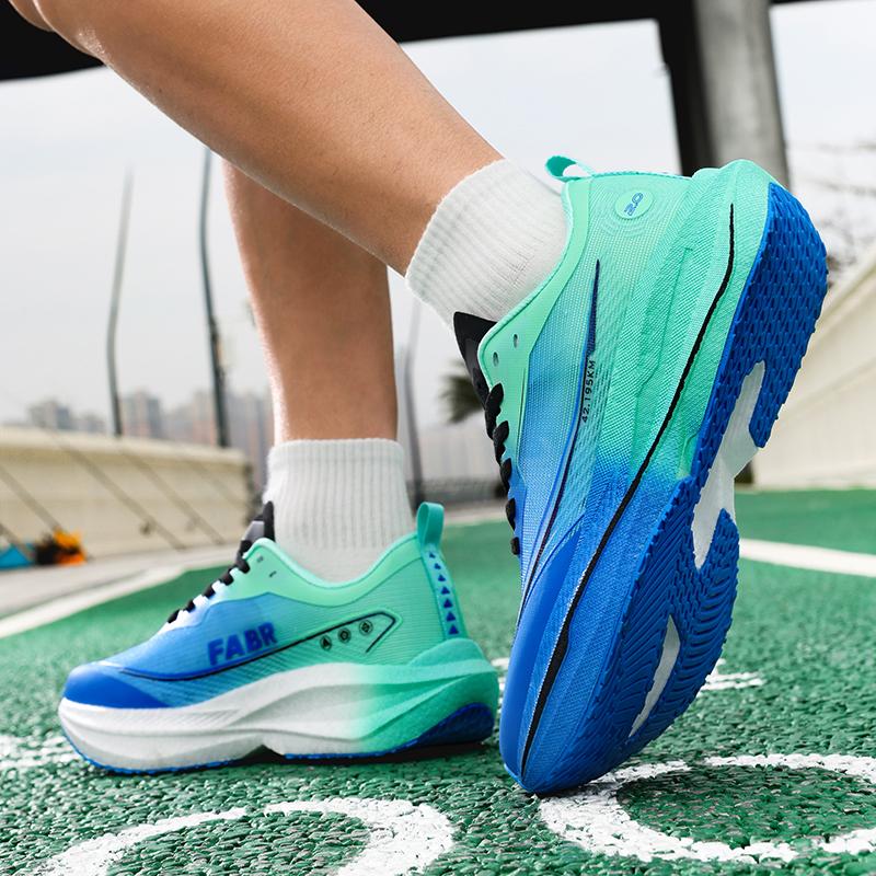 2025 Lightweight Mens Womens Sports Shoes Racing Marathon Rebound Assisted Running Shoes Comfortable Anti Slip Walking Shoes