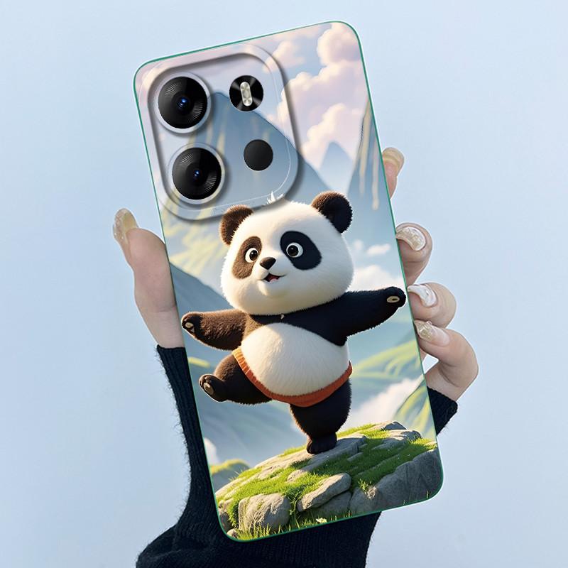 For Tecno Spark Go 2023 Pop 7 Pro BF7 Infinix Smart 7 Plus Smart7 HD Case Lovely Cartoon Cat Liquid Silicone Soft TPU Back Cover