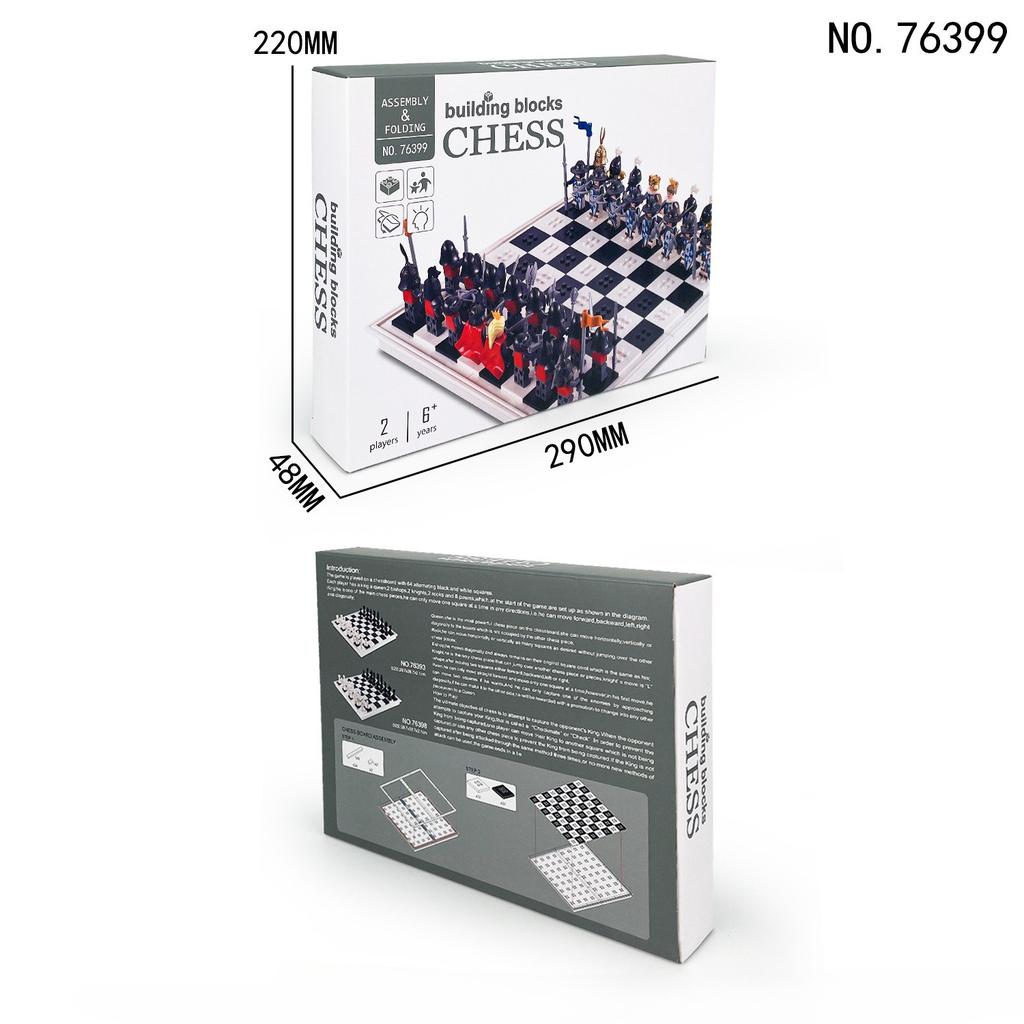 MOC Medieval Series Dream Castle Chessboard Building Block Toys