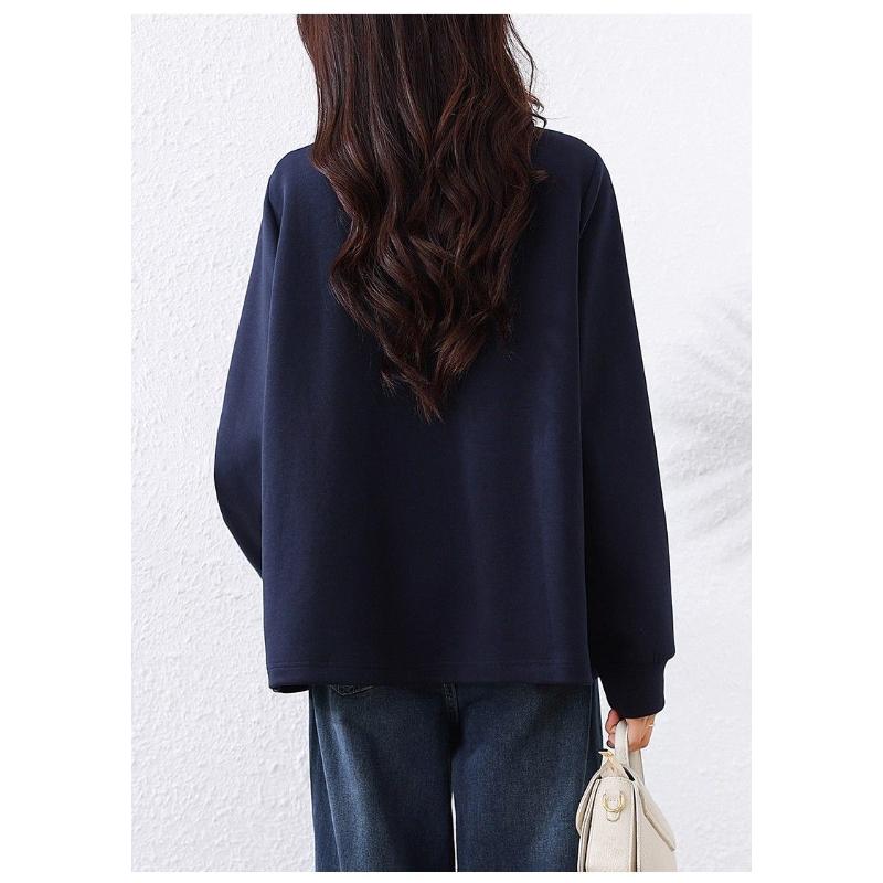 Temperament Fashionable Cute Fake Two-piece Sweatshirt Autumn 2025 New Loose Top for Women