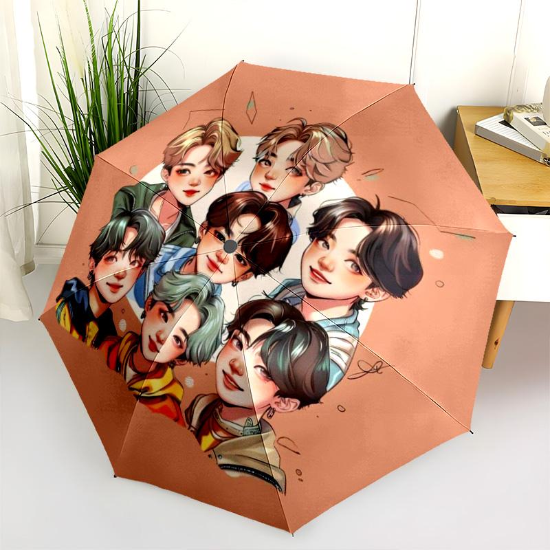 Harmonious Bonds: Unity Diversity Folding Umbrella Suitable for All Seasons Travel Outdoor Umbrella Travel