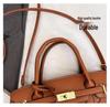 2025 Korean Style Large Capacity Textured Platinum Handbag - Versatile Women's Shoulder Crossbody Bag