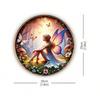 Enchanted Fairy Butterfly 8 Inch Round Metal Wall Art Weatherproof Sign Home Decor