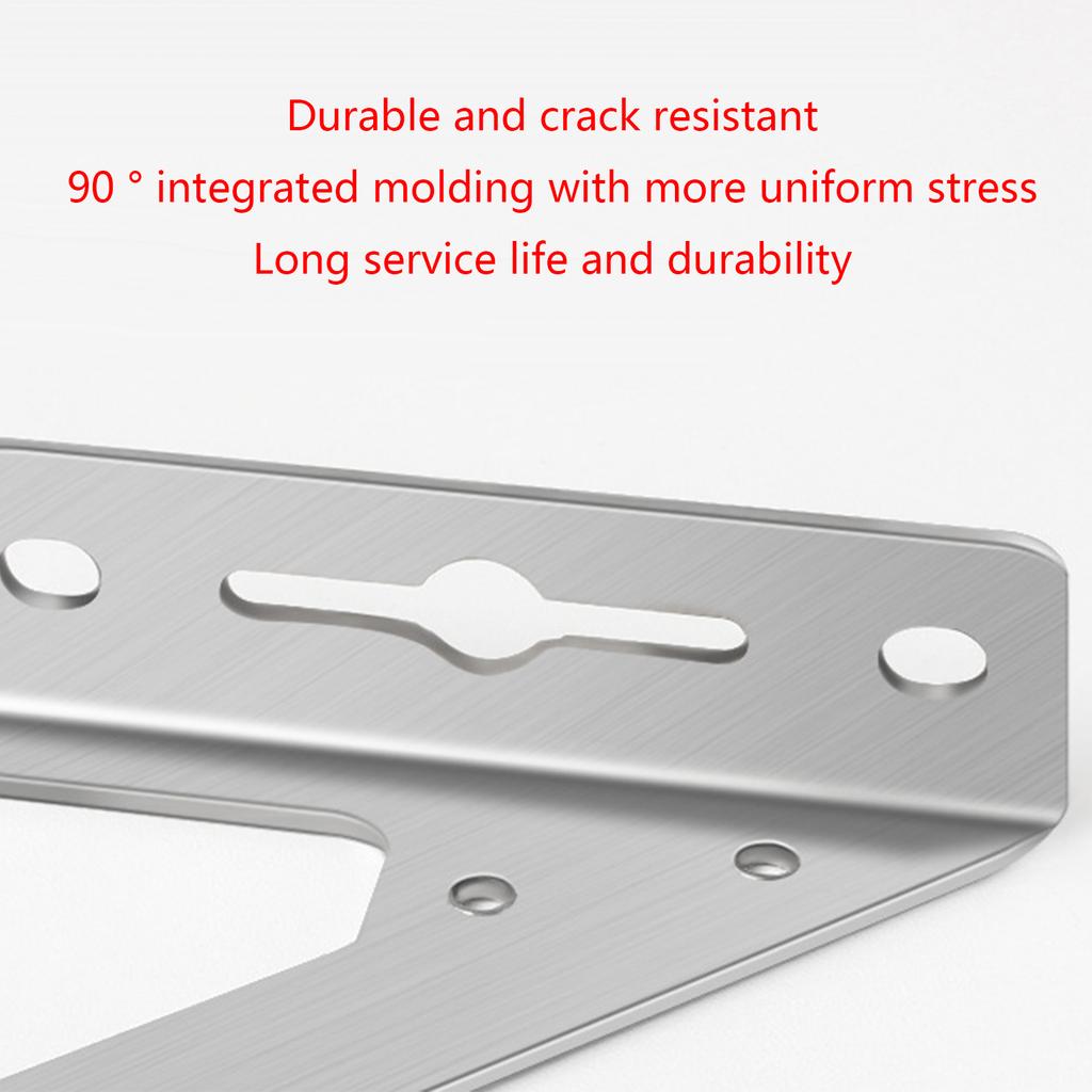 Upgraded Stainless Steel Corner Braces Joint Trapeziform Angles Code Brackets Support Bracket Fastener 3 Sizes Durable