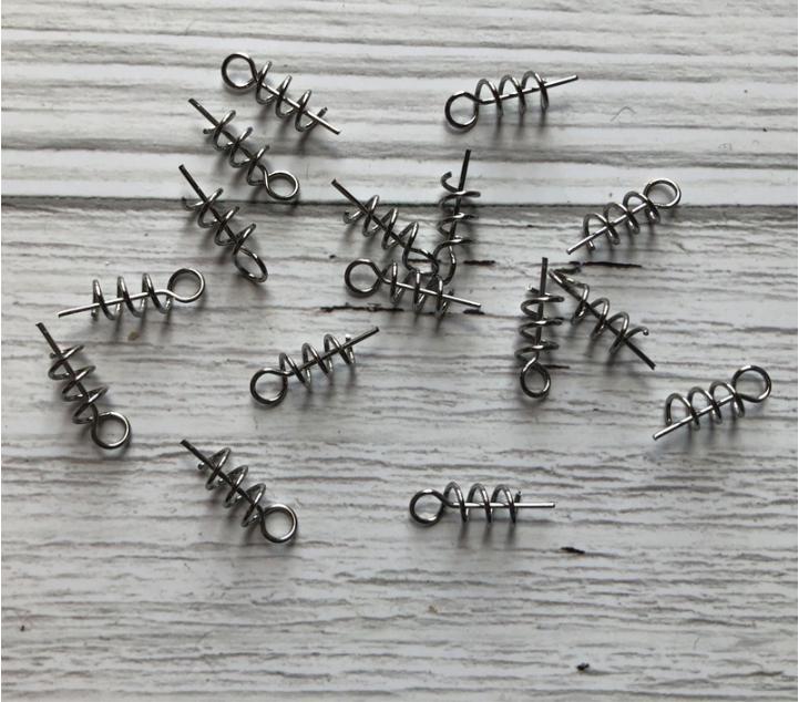 

25mm Stainless Steel Wire Lock Pin Spring Fishing Tackle Accessories 50 Pieces Durable Secure Fastener for Outdoor Fishing Equipment One Size