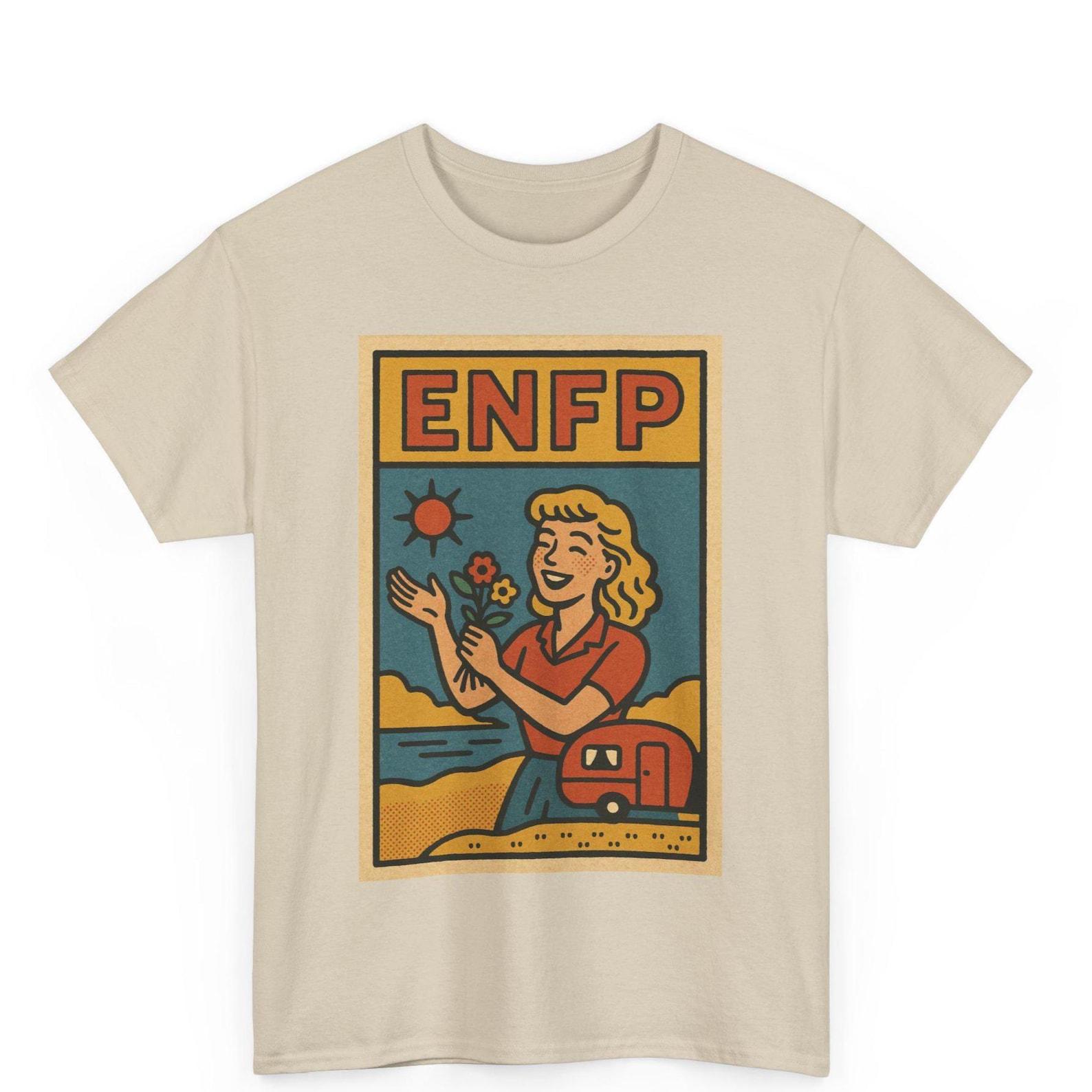 ENFP T-Shirt: Vintage MBTI Personality Tee - Campaigner Style 2XL