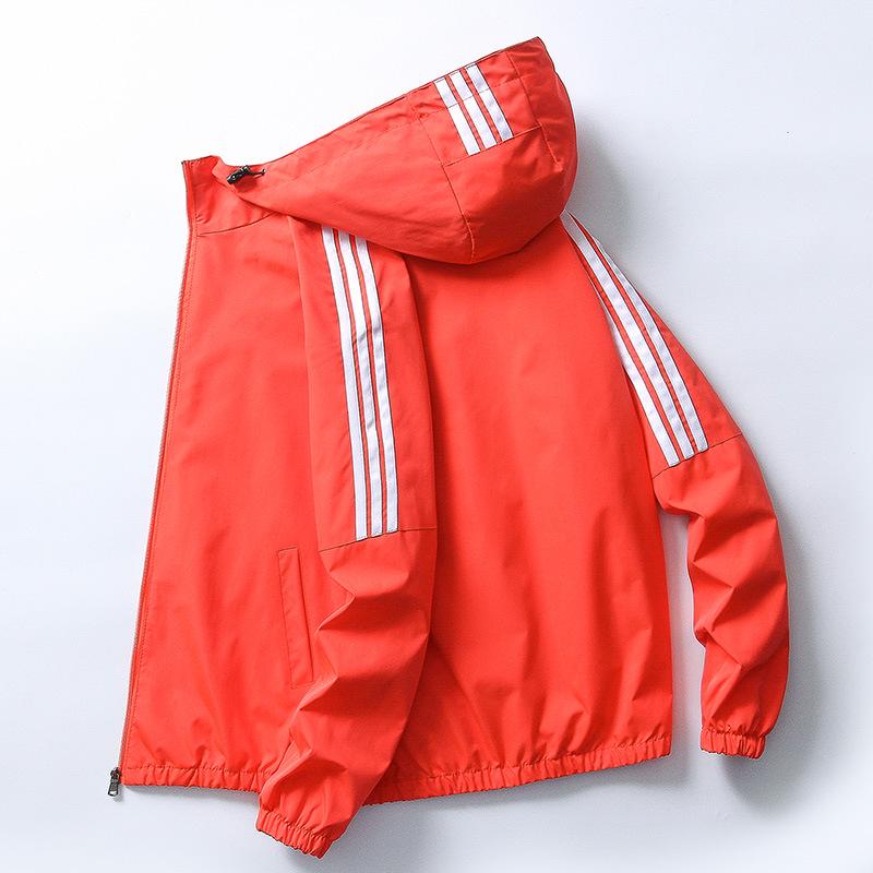 Men's Hooded Sport Jacket - Casual, Lightweight Spring/Autumn Outerwear for Teen Students