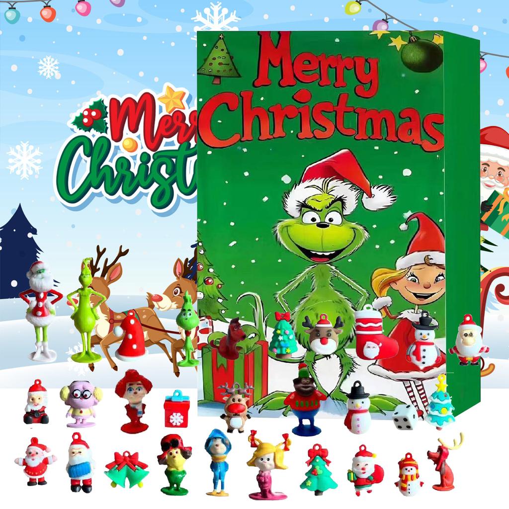Merry Christmas Halloween Doll Advent Calendar Contains 24 Gifts, Halloween Horror Figures Advent Calendar