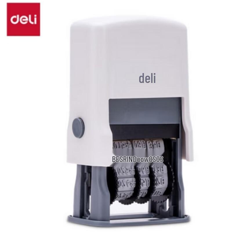 Deli Large Self-Inking Adjustable Date Stamp